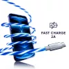 Oniverse Micro-USB laadimiskaabel LEDiga - 2 meetrit - valge (multi platvorm)