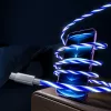 Oniverse USB-C–USB-C kiirlaadimiskaabel – 2 meetrit – LED (mitmeplatvormiline)