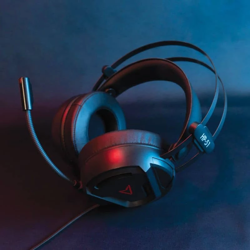 Steelplay Wired 3D Headset - Hp51 - Must (Multi), Juhtmega, Mängimine, 20 - 20000 Hz, 329 g, Peakomplekt, Must, Punane