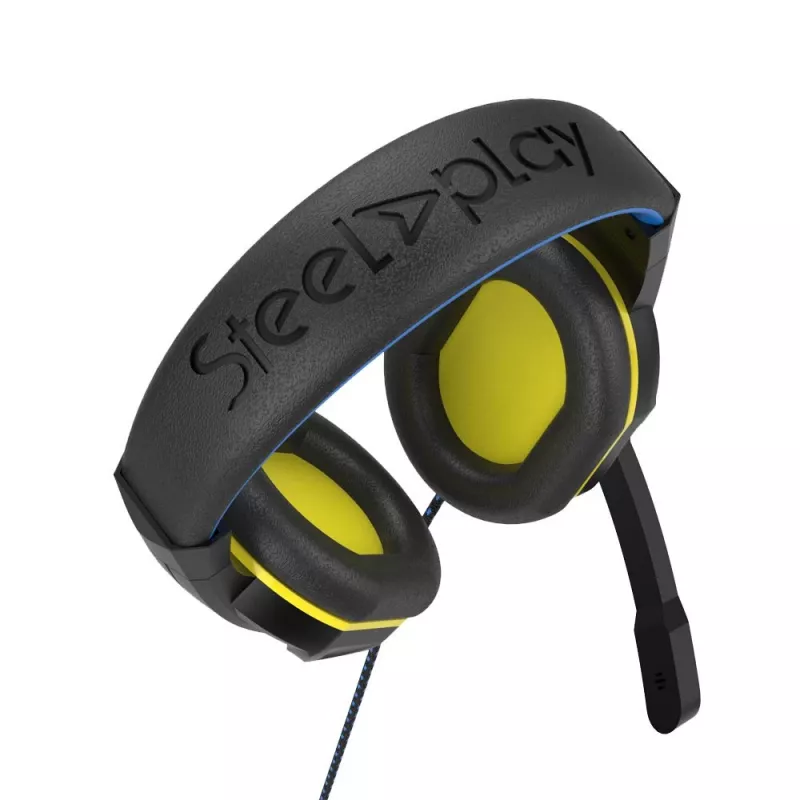 Steelplay HP47 Peakampel Juhtmega Peapael Mängimine Must, Kollane
