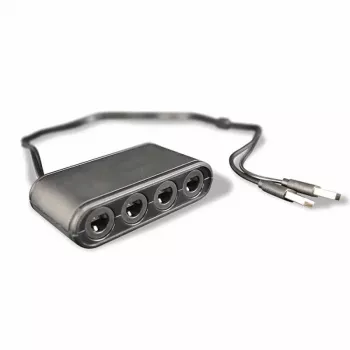 Steelplay Gamecube® kontrollerite adapter (Switch), Nintendo Switch, Adapter, Must, USB, Juhtmega, 1 tk