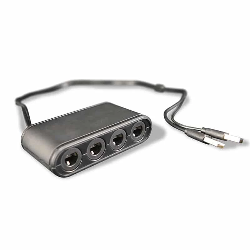 Steelplay Gamecube® kontrollerite adapter (Switch), Nintendo Switch, Adapter, Must, USB, Juhtmega, 1 tk