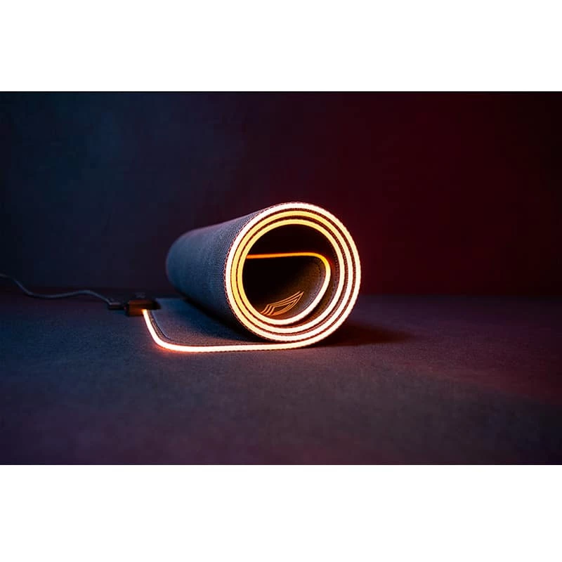 Lexip B10 – XL paindlik hiirematt mikroreljeefse pehme pinnaga ja RGB valgustusega – 800 x 400 x 4 mm