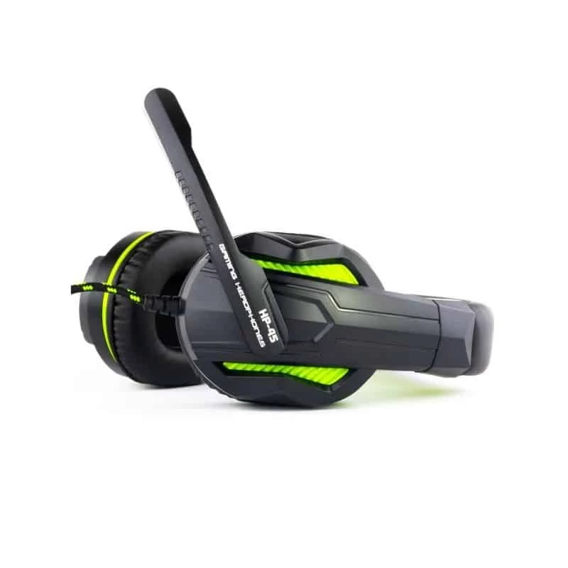Steelplay juhtmega stereopeakomplekt – HP-45 – must/roheline (Xbox), juhtmega, mängimiseks, 20–20000 Hz, 274 g, peakomplekt, must, roheline