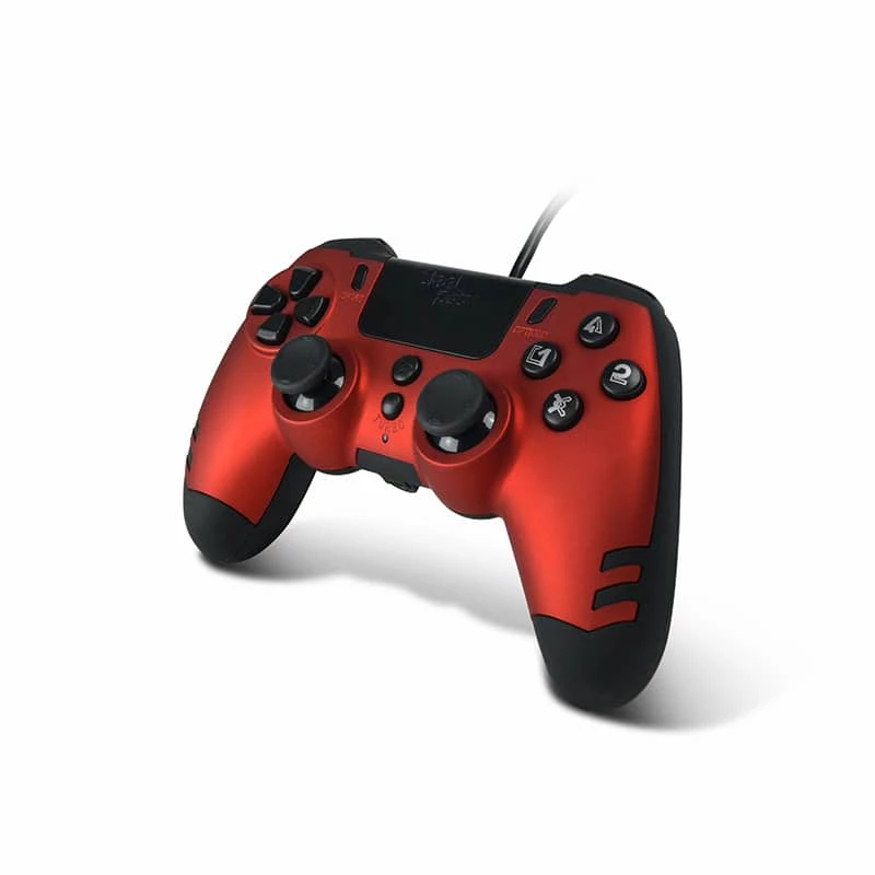 Lexip Metaltech - juhtmega mängupult - Rubiinpunane (Mitmevärviline), Mängupult, PC, PlayStation 4, D-pad, Kodu-nupp, Valikud-nupp, Jaga-nupp, Analoog/Digitaalne, Mitmevärviline, Juhtmega