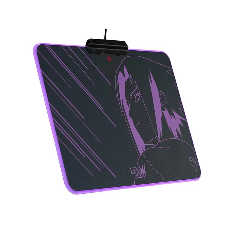 Lexip Sasuke “Revenge” Naruto Shippuden hiirematt – jäiga mikro-tekstuuriga pinna ja RGB-valgustusega