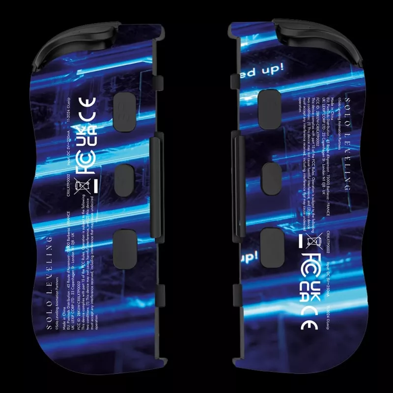 Lexip X CRUNCHYROLL - LEVEL UP WL TWIN PADS, mängupult, Nintendo Switch 2, D-pad, suunanupud, Analoog / Digitaalne, Juhtmevaba, Must, Sinine