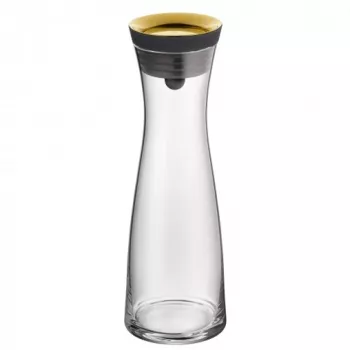 WMF Basic veekarahvin 1,0 kuldne disain, Karahvin, 1 L, Kuldne, Must, Läbipaistev, Klaas, Ümar, Köhler & Wilms