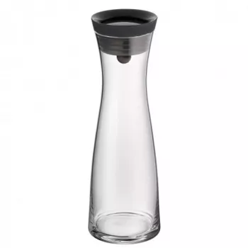 WMF Basic veekarahvin 1,0 must, Karahvin, 1 L, Must, Läbipaistev, Klaas, Ümmargune, Köhler & Wilms