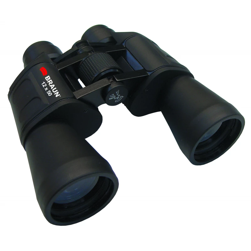 Braun 12x50 binokkel BK-7 Porro Must
