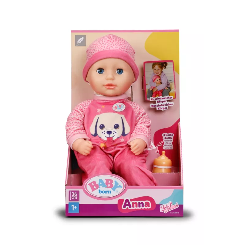 BABY born Anna Pink 36cm, beebinukk, naine, 3 a, poiss/tüdruk, 360 mm, mitmevärviline