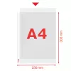 Esselte Plastlomme A4 75my klar 100 st