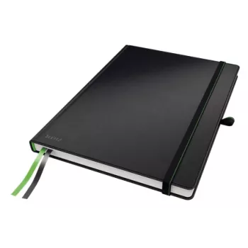 Leitz Notebook Complete A4 ruuduline 96 grammi 80 lehte, Must, A4, 80 lehte, 96 g/m², Ruuduline paber, Kõva köide
