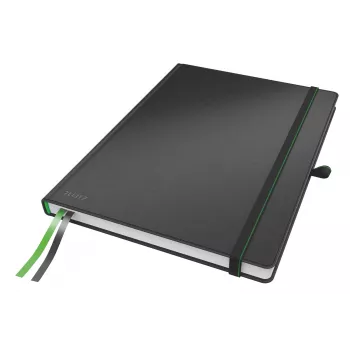 Leitz Notebook Complete A4 joonitud 96 grammi 80 lehte, Must, A4, Kõva köide