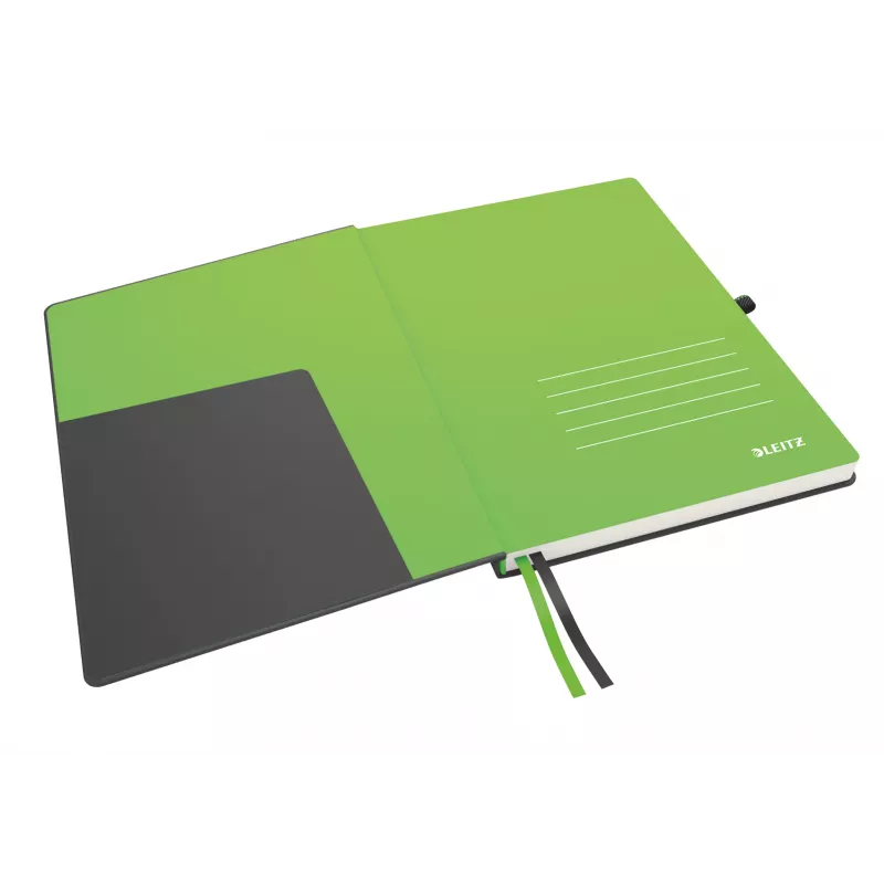 Leitz Notebook Complete A4 joonitud 96 grammi 80 lehte, Must, A4, Kõva köide