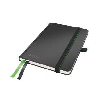 Leitz Notebook Complete A6 joonitud 96 grammi 80 lehte, must, A6, kõva köide