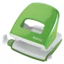 Leitz Hole Punch 5008 NeXXt, 2-auguline 30 lehte, 30 lehte, roheline, metall, 8 cm, A6, 5,5 mm