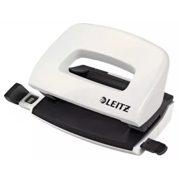 Leitz NeXXt auguraud WOW Mini 2-auguline / 10 lehte, 10 lehte, valge, must, plastik, 8 cm, 5,5 mm