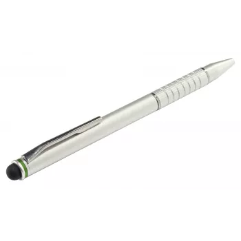 Leitz Stylus pliiatsid 2 in 1 Complete puuteekraaniga seadmetele, universaalne, mis tahes kaubamärk, hõbedane, iPad, alumiinium, silikoon, 10 g