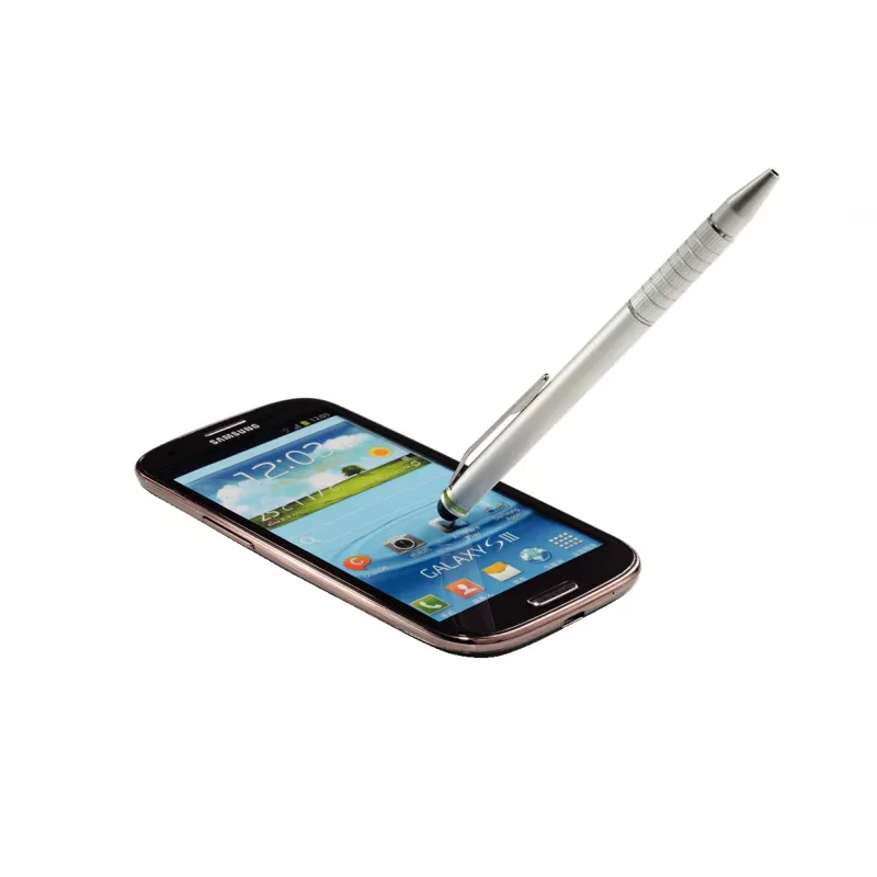 Leitz Stylus pliiatsid 2 in 1 Complete puuteekraaniga seadmetele, universaalne, mis tahes kaubamärk, hõbedane, iPad, alumiinium, silikoon, 10 g