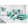 Leitz WOW klambritangid, 15 lehte, türkiissinine, P2, nr 10, 80 g/m², 4,95 cm, tagantlaadimine