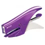 Leitz WOW klammerdamistangid, 15 lehte, lilla, P2, nr 10, 80 g/m², 4,95 cm, tagant