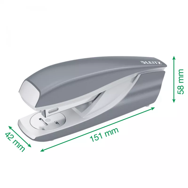 Leitz Stapler WOW 5502 Metal 30 lehte, lilla, P3, metall, plast, 80 g/m², 4 cm