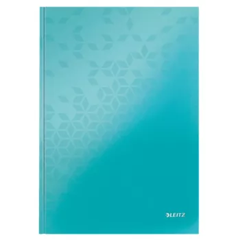 Leitz Notebook WOW A4 jooneliste lehtedega ja kõvakaanega, 90g/80 lehte, mustriline, sinine, A4, 80 lehte, 80 g/m², jooneline paber