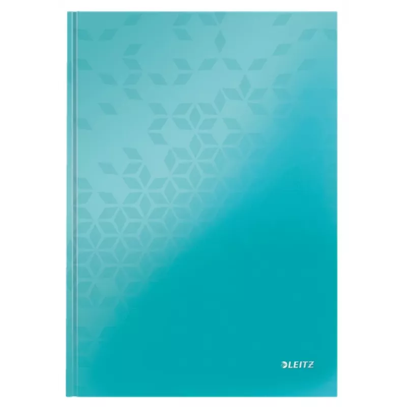 Leitz Notebook WOW A4 jooneliste lehtedega ja kõvakaanega, 90g/80 lehte, mustriline, sinine, A4, 80 lehte, 80 g/m², jooneline paber