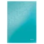 Leitz Notebook WOW A4 jooneliste lehtedega ja kõvakaanega, 90g/80 lehte, mustriline, sinine, A4, 80 lehte, 80 g/m², jooneline paber