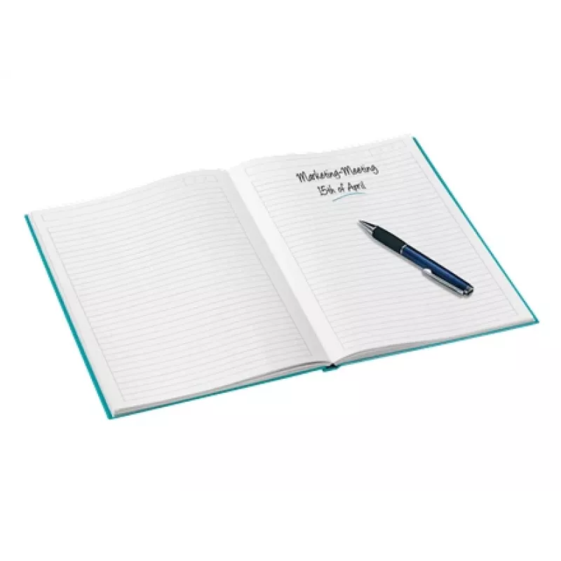 Leitz Notebook WOW A4 jooneliste lehtedega ja kõvakaanega, 90g/80 lehte, mustriline, sinine, A4, 80 lehte, 80 g/m², jooneline paber