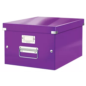 Leitz Click & Store WOW keskmine hoiukarp, lilla, papp, 16,7 l, 281 mm, 200 mm, 265 x 335 x 188 mm