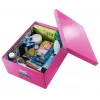Leitz Click & Store WOW suur hoiukarp, roosa, kartong, nikkel, 369 mm, 482 mm, 200 mm