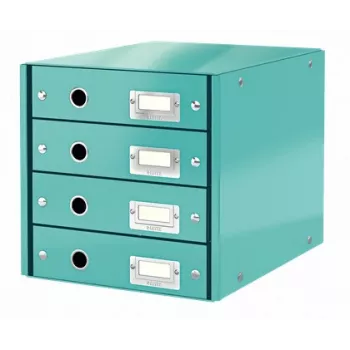 Leitz Click & Store WOW sahtlikapp (4 sahtlit), sinine, papp, 2,49 kg