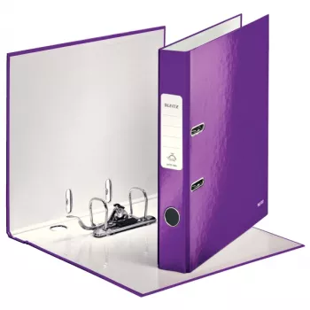 Leitz Lever Arch File 180° WOW POB/Laminated A4/50mm, A4, Carton, Purple, 350 sheets, 80 g/m², 5 cm
