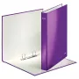 Leitz Ringbinder WOW lamineeritud A4+ 2DR/25mm, A4, kartong, violetne, valge, 250 lehte, 80 g/m²