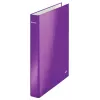 Leitz Ringbinder WOW lamineeritud A4+ 2DR/25mm, A4, kartong, violetne, valge, 250 lehte, 80 g/m²