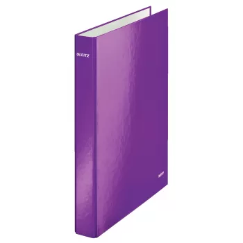 Leitz Ringbinder WOW lamineeritud A4+ 2DR/25mm, A4, kartong, violetne, valge, 250 lehte, 80 g/m²