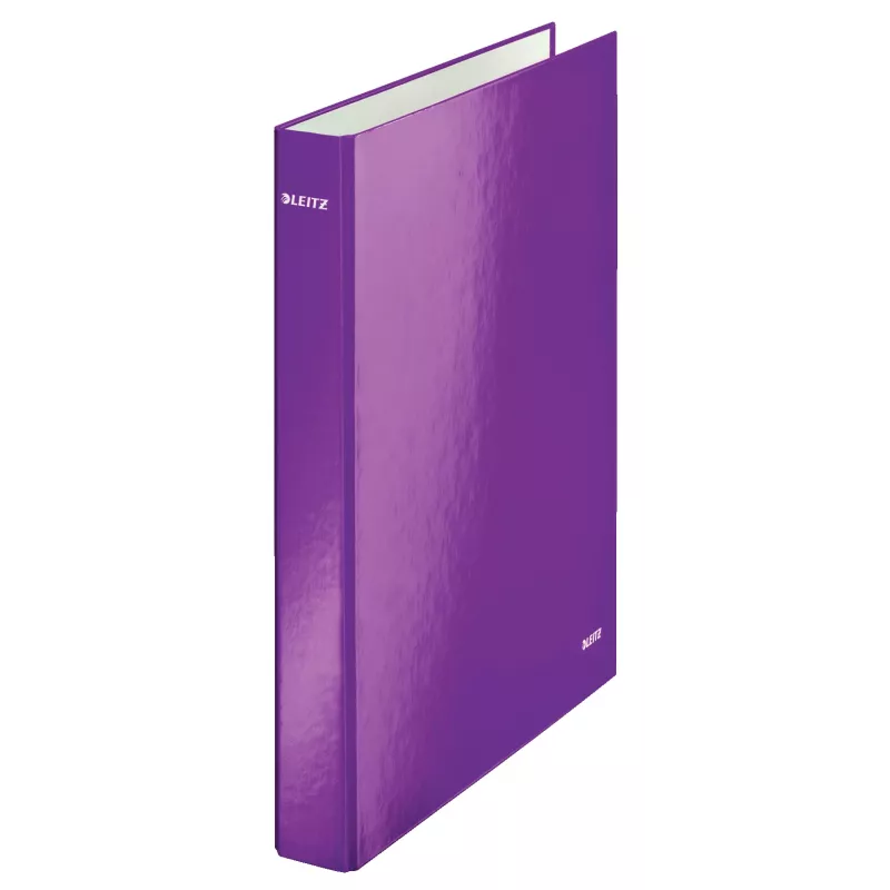 Leitz Ringbinder WOW lamineeritud A4+ 2DR/25mm, A4, kartong, violetne, valge, 250 lehte, 80 g/m²