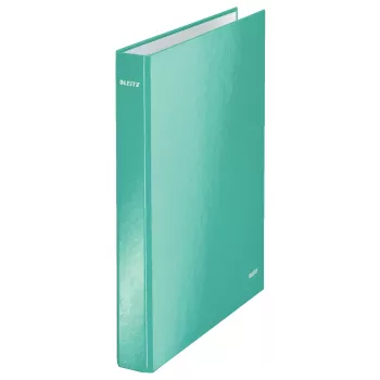 Leitz Ringbinder WOW Lamineeritud A4+ 4DR/25mm, A4, Kartong, Metallik, Türkiis, 230 lehte, 80 g/m², 2,5 cm