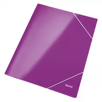 Leitz 3-klapiline mapp WOW Card/POB A4, A4, polüpropüleen (PP), violetne, 250 lehte, 80 g/m², paber