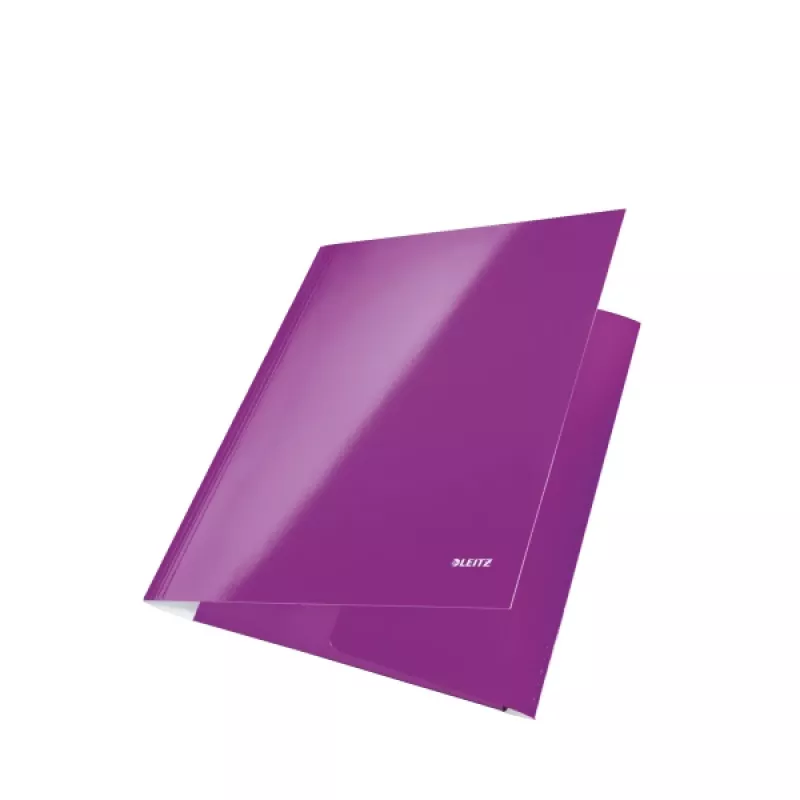 Leitz 3-klapiline mapp WOW Card/POB A4, A4, polüpropüleen (PP), violetne, 250 lehte, 80 g/m², paber