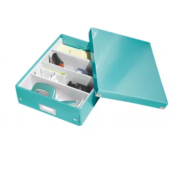 Leitz Click & Store WOW keskmine korraldajakarp, sinine, kartong, 880 g