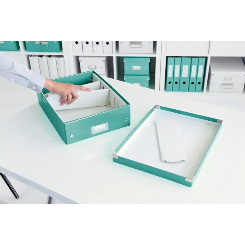 Leitz Click & Store WOW keskmine korraldajakarp, sinine, kartong, 880 g
