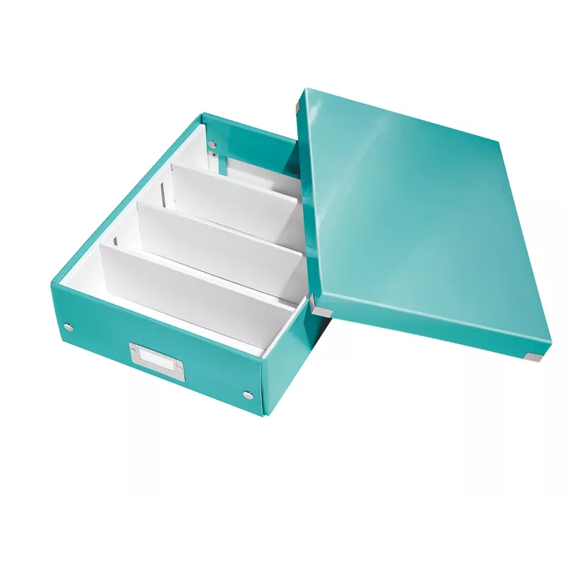 Leitz Click & Store WOW keskmine korraldajakarp, sinine, kartong, 880 g