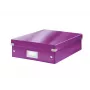 Leitz Click & Store WOW keskmine korraldajakarp, lilla, kartong, 880 g