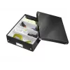 Leitz Click & Store WOW keskmine korraldajakarp, must, kartong, 880 g