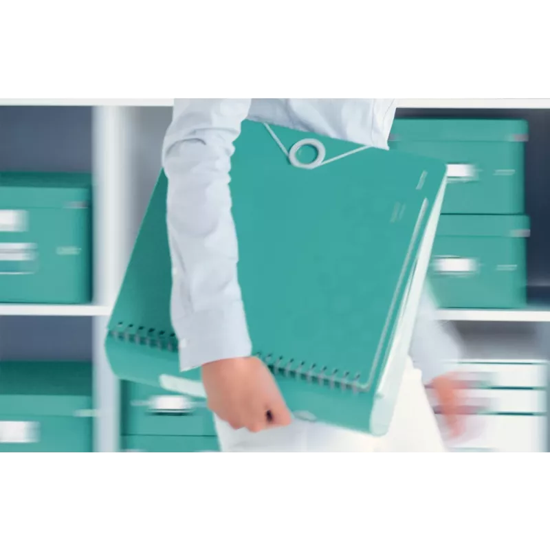 Leitz Lever Arch File Active PP WOW A4/80mm, A4, Polüvaht, türkiis, 500 lehte, 80 g/m², 8,2 cm