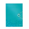 Leitz 3-klapiline mapp WOW PP A4, A4, Polüpropüleen (PP), Sinine, Metallik, Portree, 150 lehte, 235 mm