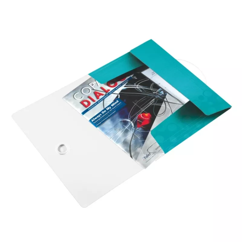 Leitz 3-klapiline mapp WOW PP A4, A4, Polüpropüleen (PP), Sinine, Metallik, Portree, 150 lehte, 235 mm